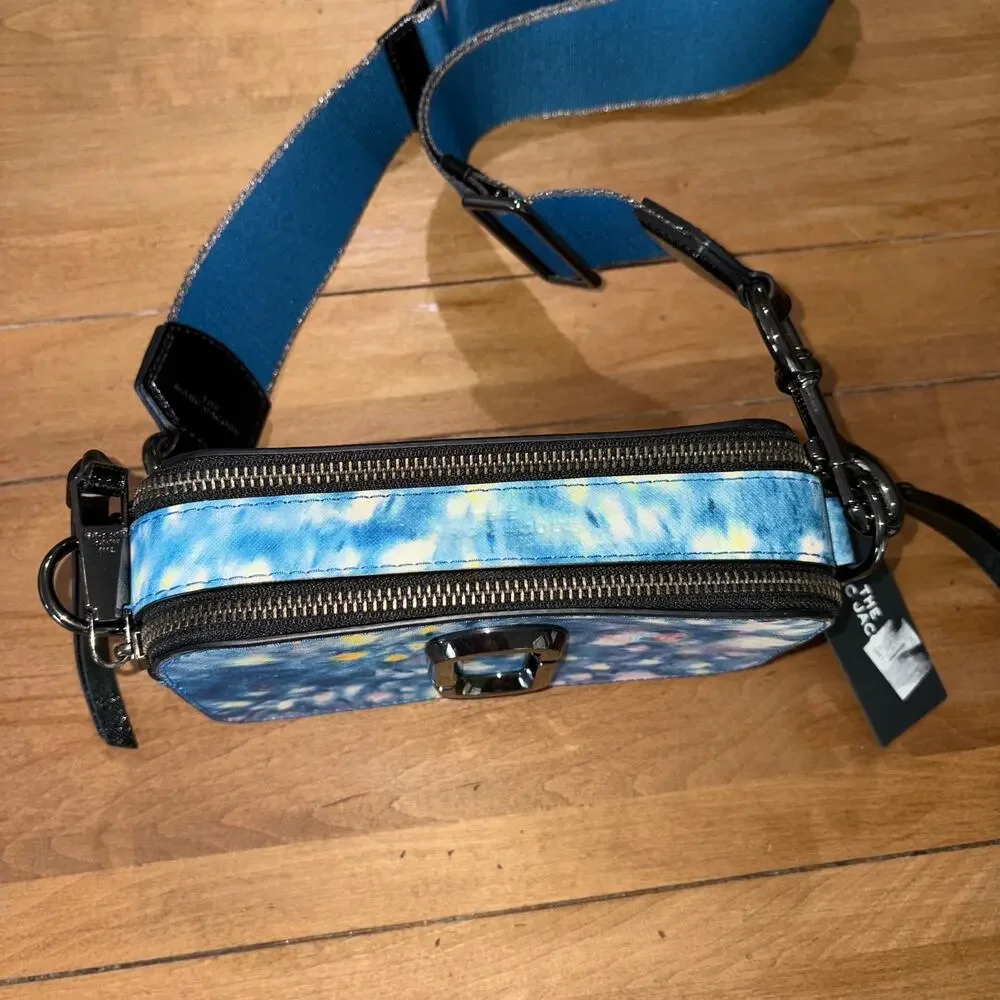 Marc Jacobs The Watercolor Snapshot Camera Bag Blue Multi Printed crossbody